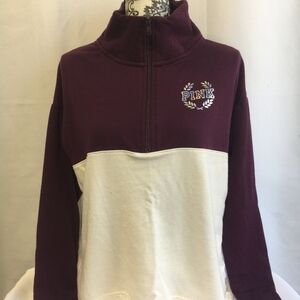 Victoria's Secret  Pink Maroon and Cream Sweater